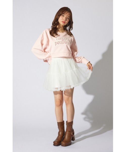 rienda(リエンダ)の「サガラ刺繍スウェットトップス 春服 トレーナー 秋服(スウェット・レディース・ホワイト/ピンク/ネイビー・FREE)」の17枚目の写真