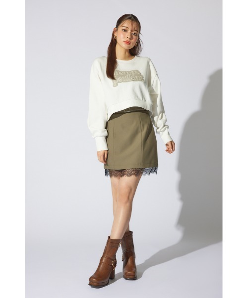 rienda(リエンダ)の「サガラ刺繍スウェットトップス 春服 トレーナー 秋服(スウェット・レディース・ホワイト/ピンク/ネイビー・FREE)」の22枚目の写真