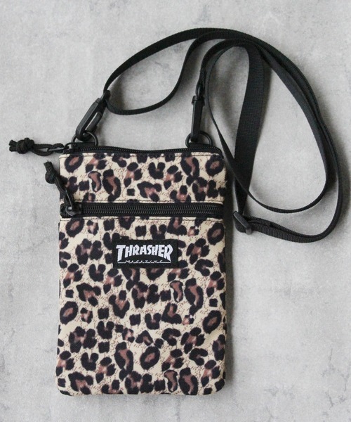 THRASHER（スラッシャー）の「THRASHER ショルダーポーチ（ショルダーバッグ・メンズ・ブラック系その他/レオパード/ブラック・FREE）」の3枚目の写真