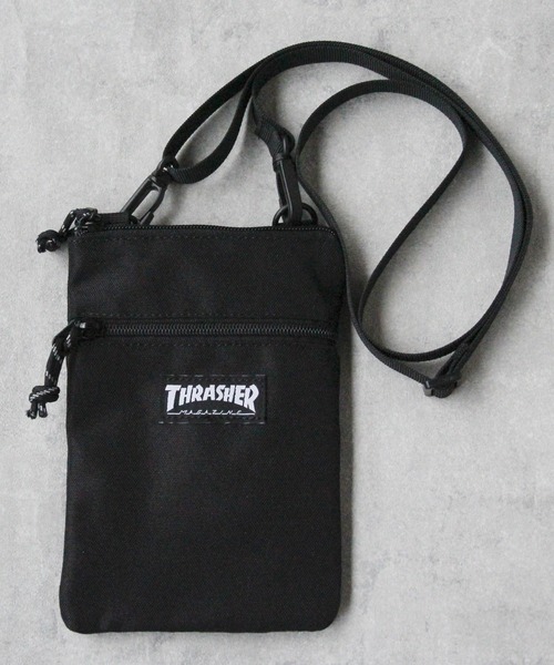 THRASHER（スラッシャー）の「THRASHER ショルダーポーチ（ショルダーバッグ・メンズ・ブラック系その他/レオパード/ブラック・FREE）」の2枚目の写真