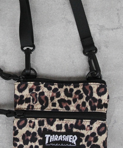 THRASHER（スラッシャー）の「THRASHER ショルダーポーチ（ショルダーバッグ・メンズ・ブラック系その他/レオパード/ブラック・FREE）」の5枚目の写真