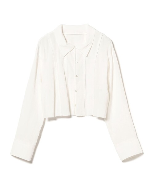 RBS（アールビーエス）の「RBS / カットオフ クロップド シャツ（シャツ/ブラウス・レディース・ライトグレー/ホワイト・ONE SIZE）」の10枚目の写真