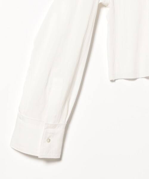 RBS（アールビーエス）の「RBS / カットオフ クロップド シャツ（シャツ/ブラウス・レディース・ライトグレー/ホワイト・ONE SIZE）」の12枚目の写真