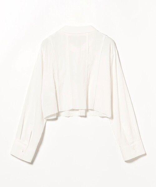 RBS（アールビーエス）の「RBS / カットオフ クロップド シャツ（シャツ/ブラウス・レディース・ライトグレー/ホワイト・ONE SIZE）」の13枚目の写真