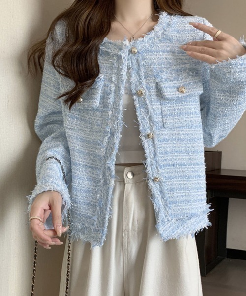 ♡美品♡ ベイジ　CAMBONツイードジャケット　チャコールグレー　雑誌掲載 SHIPS（シップス）の「SD: 【MOON社製生地】 ヘリンボーン