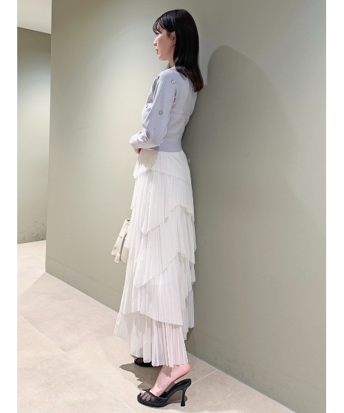 SNIDEL（スナイデル）の「ハートニットカーディガン（カーディガン/ボレロ・レディース・ネイビー/ライトブルー/アイボリー・FREE）」の19枚目の写真