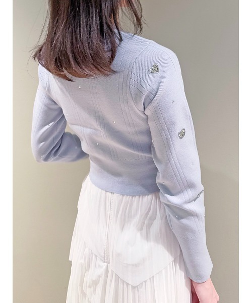 SNIDEL ショール カーディガン ルーズシルエット リボン ハート 美品