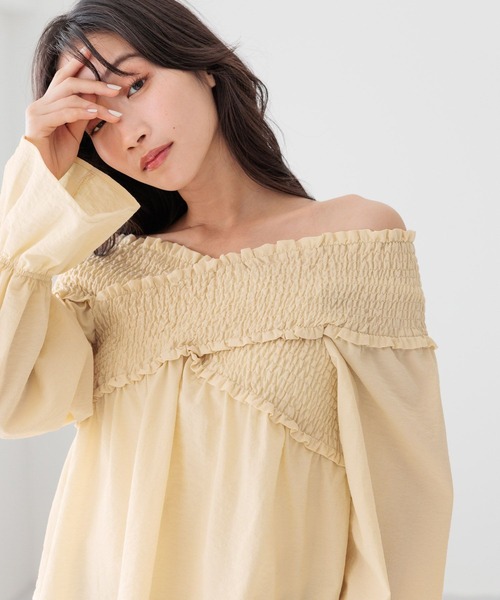 LOWRYS FARM（ローリーズファーム）の「デニムシャーリングブラウス 252725（シャツ/ブラウス・レディース・ブルー/アイボリー/イエロー/その他・FREE）」の15枚目の写真