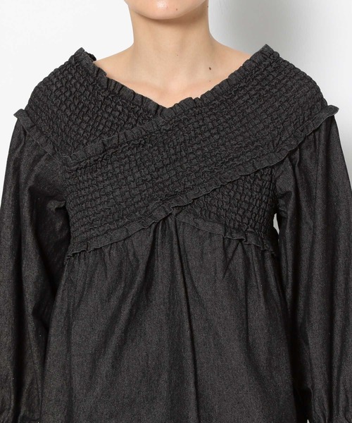 LOWRYS FARM（ローリーズファーム）の「デニムシャーリングブラウス 252725（シャツ/ブラウス・レディース・ブルー/アイボリー/イエロー/その他・FREE）」の20枚目の写真