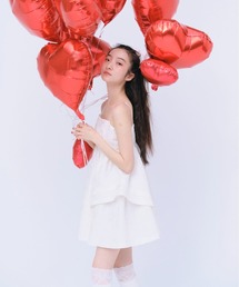 Heather | ハートジャガードキャミワンピース　291943(ワンピース)