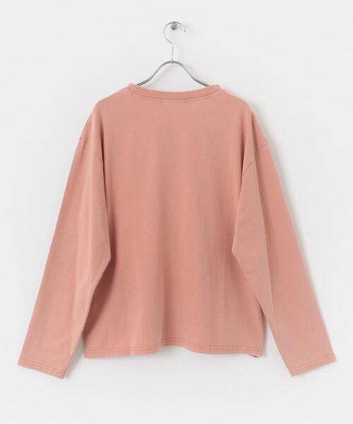 ITEMS URBANRESEARCH(アイテムズ アーバンリサーチ)の「ピグメントロングTシャツ(Tシャツ/カットソー・レディース・オフホワイト/ブラック/ピンク・FREE)」の8枚目の写真