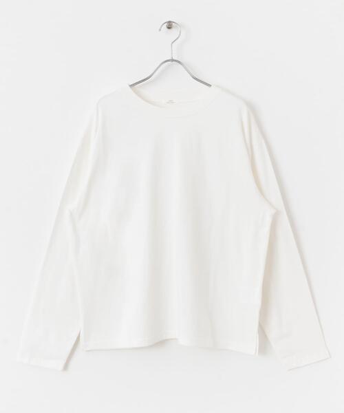 ITEMS URBANRESEARCH(アイテムズ アーバンリサーチ)の「ピグメントロングTシャツ(Tシャツ/カットソー・レディース・オフホワイト/ブラック/ピンク・FREE)」の12枚目の写真