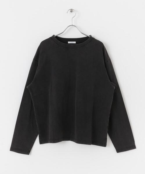 ITEMS URBANRESEARCH(アイテムズ アーバンリサーチ)の「ピグメントロングTシャツ(Tシャツ/カットソー・レディース・オフホワイト/ブラック/ピンク・FREE)」の16枚目の写真