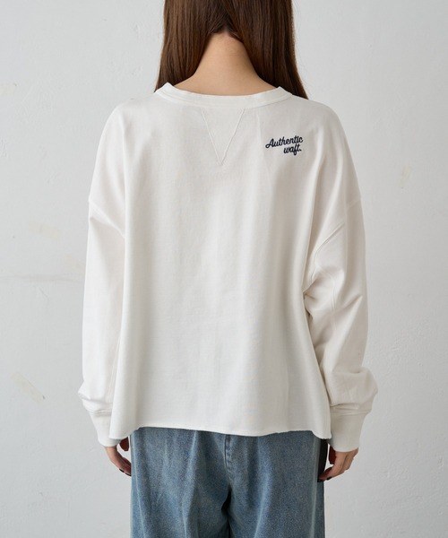 25年モデル ピュアルセシン リメイク風インレイショートプルオーバー スウエット PUAL CE CIN（ピュアルセシン）の「インレイショートプルオーバー（T