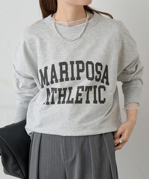 PUAL CE CIN（ピュアルセシン）の「インレイショートプルオーバー（Tシャツ/カットソー・レディース・グレー/オフホワイト・FREE）」の9枚目の写真