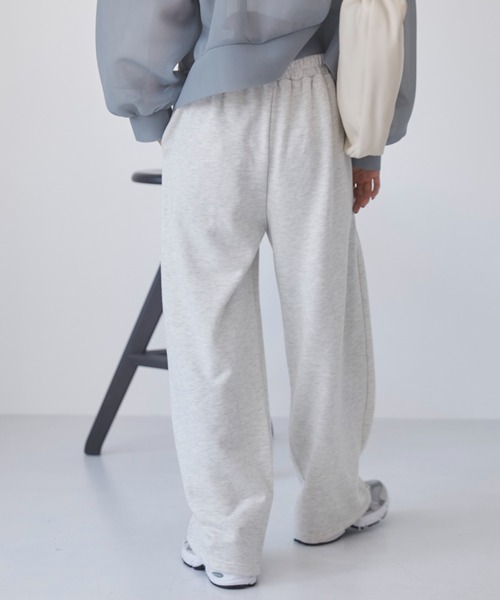 ANGIE（アンジー）の「ダブルウエスト スウェットパンツ（スウェットパンツ・レディース・オートミール/ブラック/ダークグレー・FREE）」の19枚目の写真