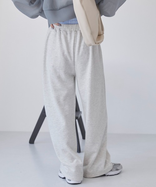 ANGIE（アンジー）の「ダブルウエスト スウェットパンツ（スウェットパンツ・レディース・オートミール/ブラック/ダークグレー・FREE）」の20枚目の写真