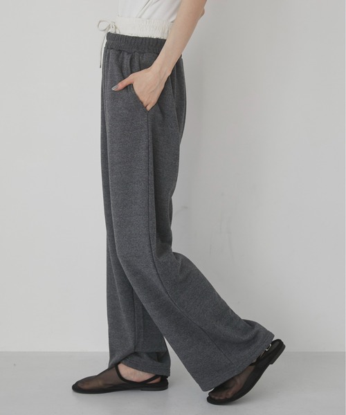 ANGIE（アンジー）の「ダブルウエスト スウェットパンツ（スウェットパンツ・レディース・オートミール/ブラック/ダークグレー・FREE）」の13枚目の写真