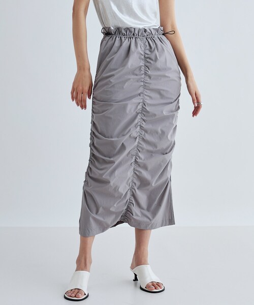 GALLEST(ギャレスト)の「シャーリングナイロンスカート(スカート・レディース・ホワイト/グレー/ライトグリーン・36/38)」の15枚目の写真