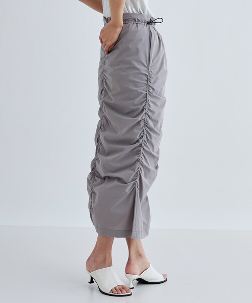 GALLEST(ギャレスト)の「シャーリングナイロンスカート(スカート・レディース・ホワイト/グレー/ライトグリーン・36/38)」の16枚目の写真