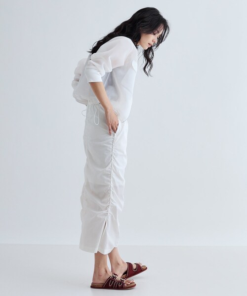 GALLEST(ギャレスト)の「シャーリングナイロンスカート(スカート・レディース・ホワイト/グレー/ライトグリーン・36/38)」の20枚目の写真