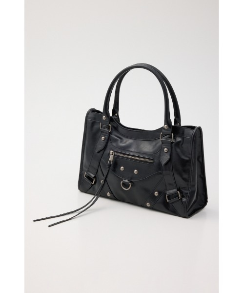 SLY(スライ)の「【再入荷】STUDS BIG HAND BAG スタッズ ビッグ ハンドバッグ(ハンドバッグ・レディース・アイボリー/ブラック/ピンク・FREE)」の7枚目の写真