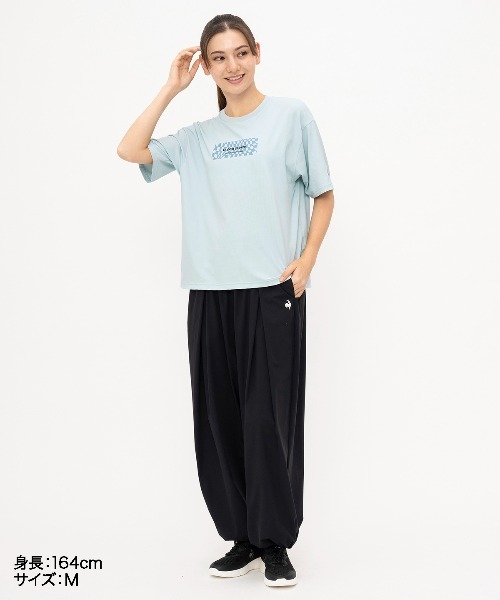 le coq sportif(ルコックスポルティフ)の「接触冷感ウーブンワイドパンツ(その他パンツ・レディース・ブラック/ブルー/ワインレッド・S/M/L/XL)」の6枚目の写真
