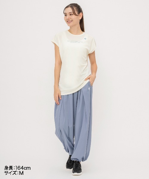 le coq sportif(ルコックスポルティフ)の「接触冷感ウーブンワイドパンツ(その他パンツ・レディース・ブラック/ブルー/ワインレッド・S/M/L/XL)」の12枚目の写真