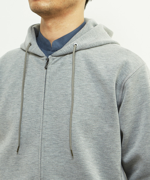 MEN'S MELROSE（メンズメルローズ）の「ウールMIXダンボールZIPパーカー（パーカー・メンズ・チャコールグレー/グレー・4/3）」の7枚目の写真