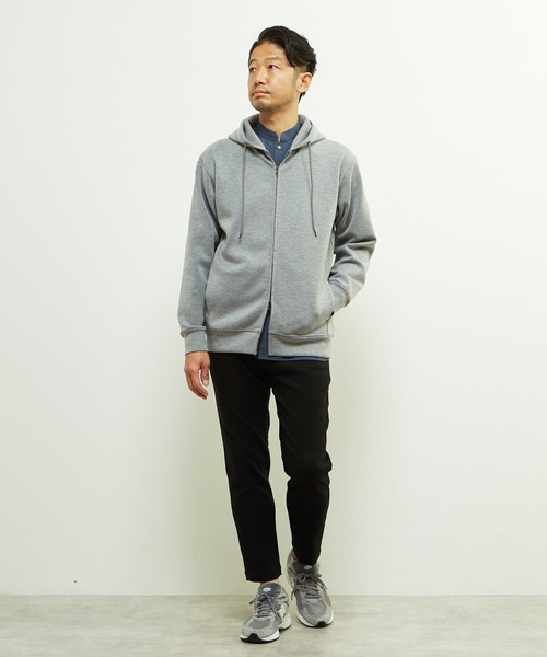 MEN'S MELROSE（メンズメルローズ）の「ウールMIXダンボールZIPパーカー（パーカー・メンズ・チャコールグレー/グレー・4/3）」の17枚目の写真