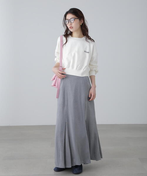 FREE'S MART（フリーズマート）の「◆ワンポイント刺繍スウェット（スウェット・レディース・ホワイト/ネイビー/ライトグリーン・FREE）」の9枚目の写真