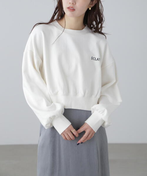 FREE'S MART（フリーズマート）の「◆ワンポイント刺繍スウェット（スウェット・レディース・ホワイト/ネイビー/ライトグリーン・FREE）」の10枚目の写真