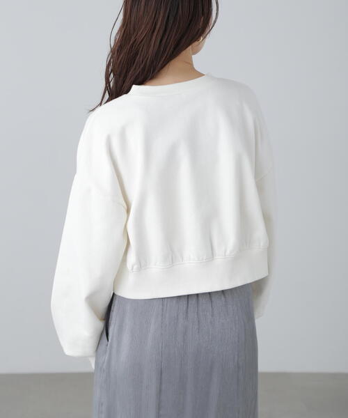 FREE'S MART（フリーズマート）の「◆ワンポイント刺繍スウェット（スウェット・レディース・ホワイト/ネイビー/ライトグリーン・FREE）」の12枚目の写真