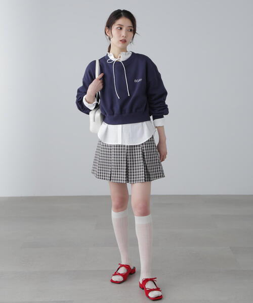 FREE'S MART（フリーズマート）の「◆ワンポイント刺繍スウェット（スウェット・レディース・ホワイト/ネイビー/ライトグリーン・FREE）」の20枚目の写真