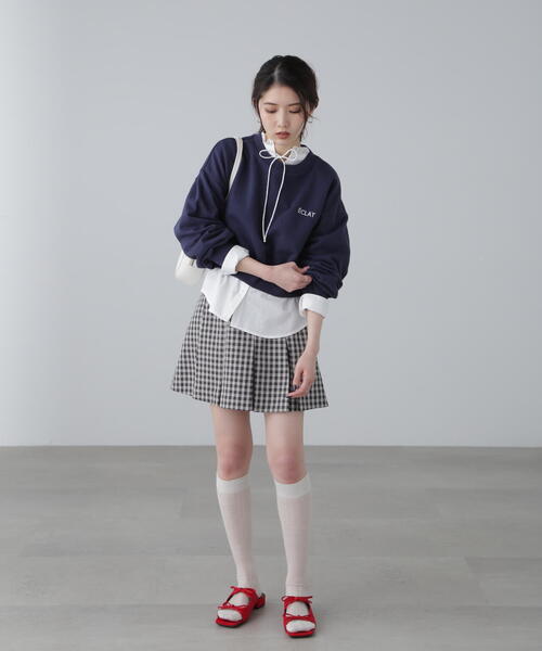 FREE'S MART（フリーズマート）の「◆ワンポイント刺繍スウェット（スウェット・レディース・ホワイト/ネイビー/ライトグリーン・FREE）」の22枚目の写真