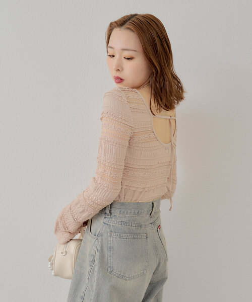 チコオーダーページ Chico】取り外しセーラーBIGカラーオーバーJKT[品番