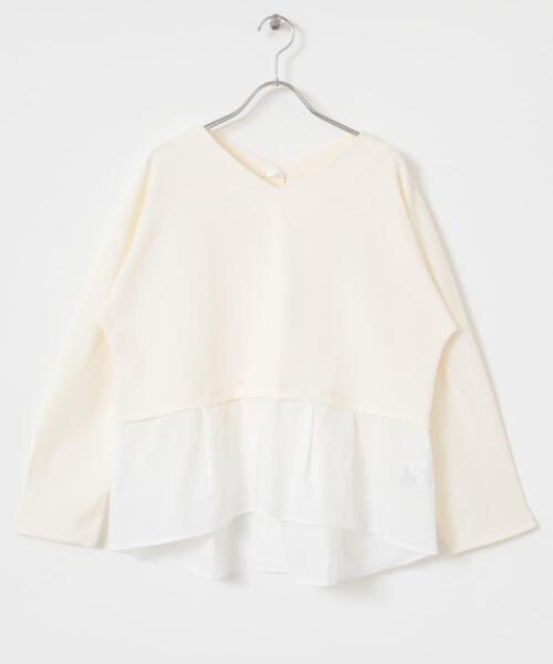 ITEMS URBANRESEARCH(アイテムズ アーバンリサーチ)の「カットミラノドッキングプルオーバー(Tシャツ/カットソー・レディース・ブラック/オフホワイト/ホワイト系その他・FREE)」の9枚目の写真
