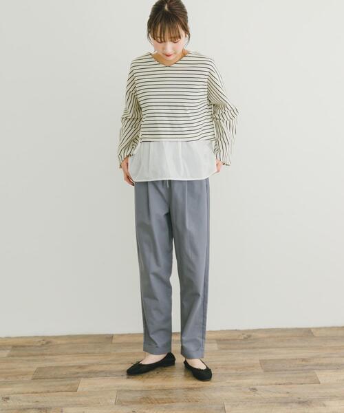 ITEMS URBANRESEARCH(アイテムズ アーバンリサーチ)の「カットミラノドッキングプルオーバー(Tシャツ/カットソー・レディース・ブラック/オフホワイト/ホワイト系その他・FREE)」の15枚目の写真