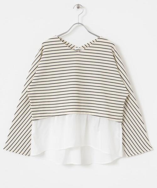 ITEMS URBANRESEARCH(アイテムズ アーバンリサーチ)の「カットミラノドッキングプルオーバー(Tシャツ/カットソー・レディース・ブラック/オフホワイト/ホワイト系その他・FREE)」の16枚目の写真
