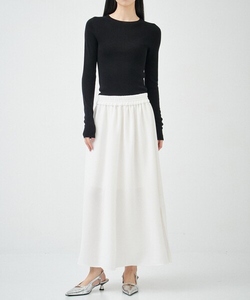 STUDIOUS（ステュディオス）の「【STUDIOUS/ステュディオス】Blazer Hem 2piece SK/ブレザーヘム2ピーススカート（スカート・レディース・ブラック/マルチ・1/2）」の8枚目の写真