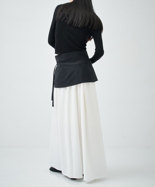 STUDIOUS（ステュディオス）の「【STUDIOUS/ステュディオス】Blazer Hem 2piece SK/ブレザーヘム2ピーススカート（スカート・レディース・ブラック/マルチ・1/2）」の6枚目の写真