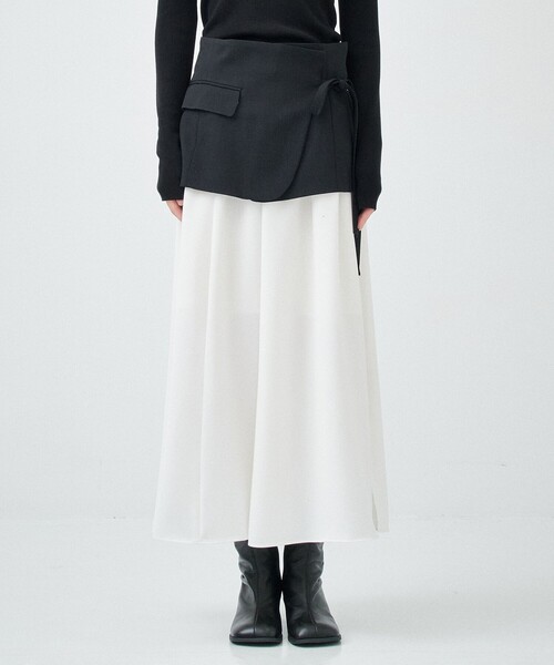 STUDIOUS（ステュディオス）の「【STUDIOUS/ステュディオス】Blazer Hem 2piece SK/ブレザーヘム2ピーススカート（スカート・レディース・ブラック/マルチ・1/2）」の18枚目の写真