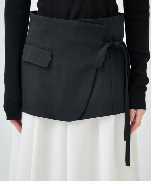 STUDIOUS（ステュディオス）の「【STUDIOUS/ステュディオス】Blazer Hem 2piece SK/ブレザーヘム2ピーススカート（スカート・レディース・ブラック/マルチ・1/2）」の21枚目の写真