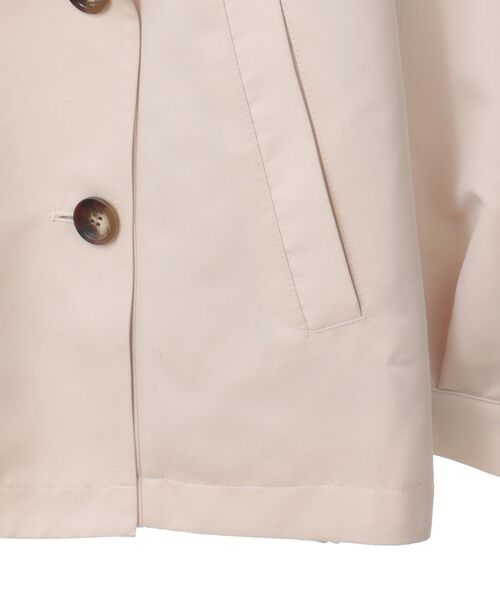 Green　Parks（グリーンパークス）の「撥水加工 ショート丈トレンチコート（トレンチコート・レディース・ネイビー/ライトベージュ・FREE）」の16枚目の写真