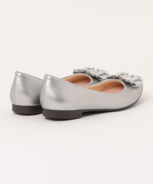 Bridget Birkin（ブリジットバーキン）の「【Bridget Birkin】ビジューリボンバレエレインパンプス(554022)（レインシューズ・レディース・ベージュ系その他/ブラック系その他/シルバー/ブラック・23.5/23/24/24.5/22.5）」の5枚目の写真