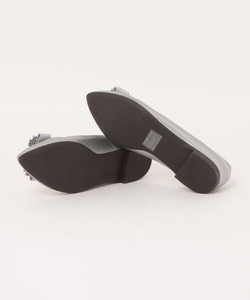 Bridget Birkin（ブリジットバーキン）の「【Bridget Birkin】ビジューリボンバレエレインパンプス(554022)（レインシューズ・レディース・ベージュ系その他/ブラック系その他/シルバー/ブラック・23.5/23/24/24.5/22.5）」の6枚目の写真