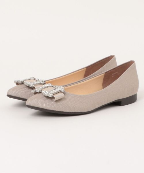 Bridget Birkin（ブリジットバーキン）の「【Bridget Birkin】ビジューリボンバレエレインパンプス(554022)（レインシューズ・レディース・ベージュ系その他/ブラック系その他/シルバー/ブラック・23.5/23/24/24.5/22.5）」の10枚目の写真