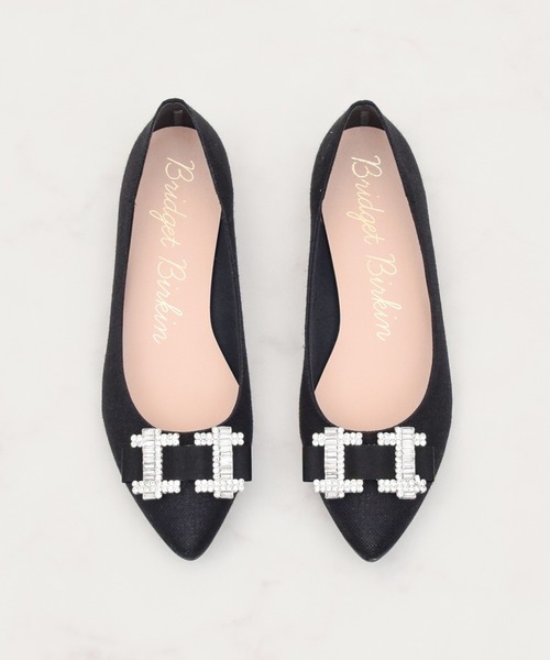 Bridget Birkin（ブリジットバーキン）の「【Bridget Birkin】ビジューリボンバレエレインパンプス(554022)（レインシューズ・レディース・ベージュ系その他/ブラック系その他/シルバー/ブラック・23.5/23/24/24.5/22.5）」の11枚目の写真