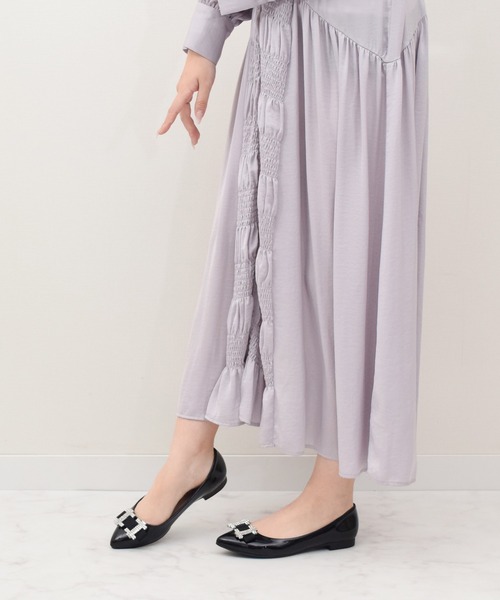 Bridget Birkin（ブリジットバーキン）の「【Bridget Birkin】ビジューリボンバレエレインパンプス(554022)（レインシューズ・レディース・ベージュ系その他/ブラック系その他/シルバー/ブラック・23.5/23/24/24.5/22.5）」の16枚目の写真