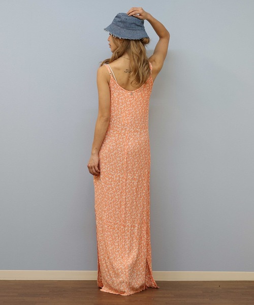 ROXY（ロキシー）の「ROXY/ロキシー SEMI TROPIC MAXI CRINKLE ワンピース GRJWD03208（ワンピース・レディース・オレンジ・S/M）」の4枚目の写真